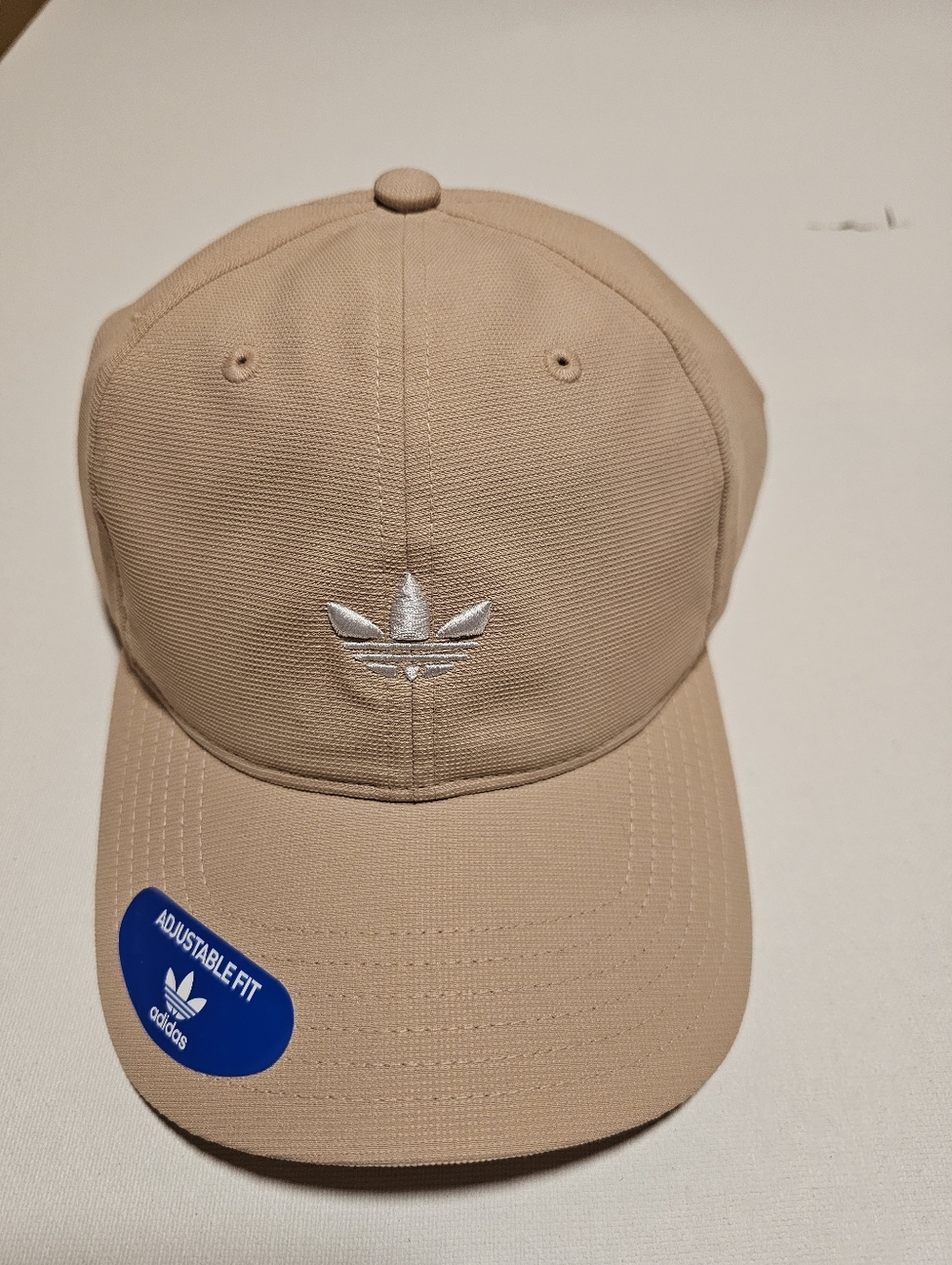 adidas Trefoil Cap in Tan with White Logo One Size New